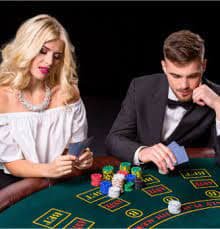 solid188 app on Android phone showing live blackjack table with dealer and betting interface